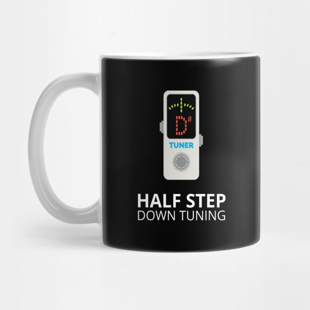 Half Step Down Tuning Pedal Tuner Dark Theme by nightsworthy